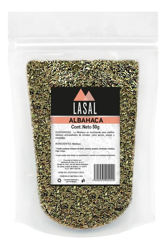 Albahaca 50 Gramos Pouch Resellable