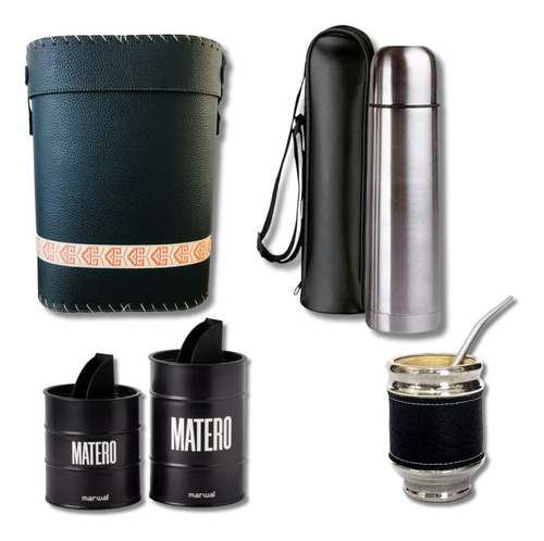 Combo Matero Set Completo Bolso Termo 1 Litro Envío Gratis