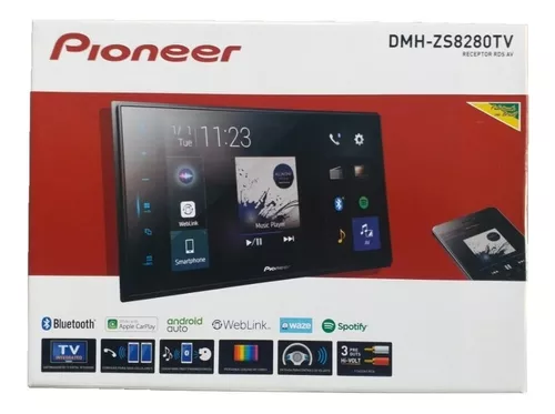 Multimídia 2Din 8 Polegadas Touch Tooth TV Espelhamento USB FM Web Link,  Pioneer, Pacote de 1