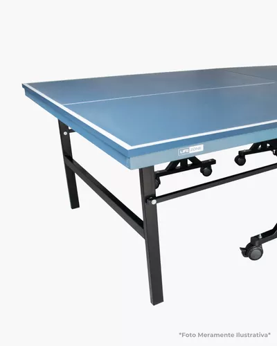 Mesa de Ping Pong / Tênis de Mesa Procopio Oficial Dobrável c/ Rodas - Azul