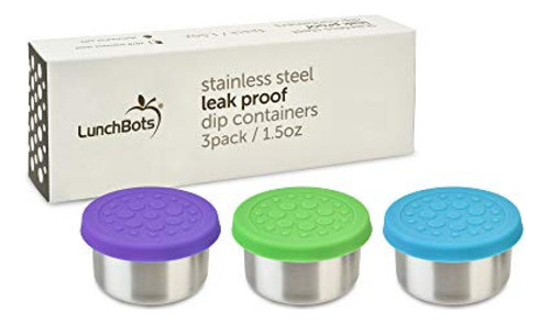 Lunchbots Tiny Dips Recipientes Para Condimentos Juego De