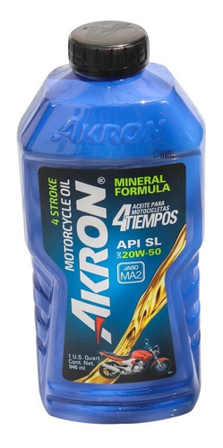 Akron 4 Tiempos 20w50 Motocicletas