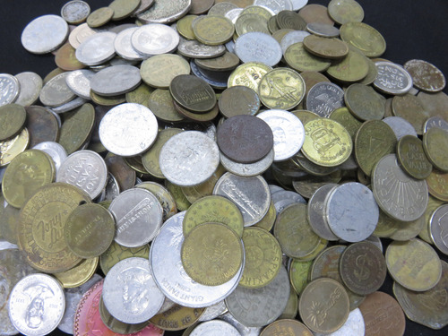 1 Kilo De Fichas Token Ficha Juegos Conmemorativas Etc (Usado)