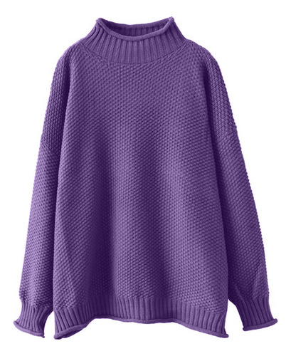 A Jersey Para Mujer, Cuello En V, Manga Larga Y Talla