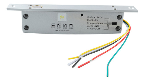 Cerradura De Puerta Abatible Dc 12 V, 5 Líneas, Eléctrica, T