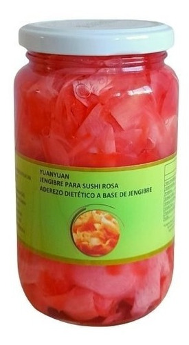 Jengibre Para Sushi Rosa En Laminas Gari 250g Yuan Yuan