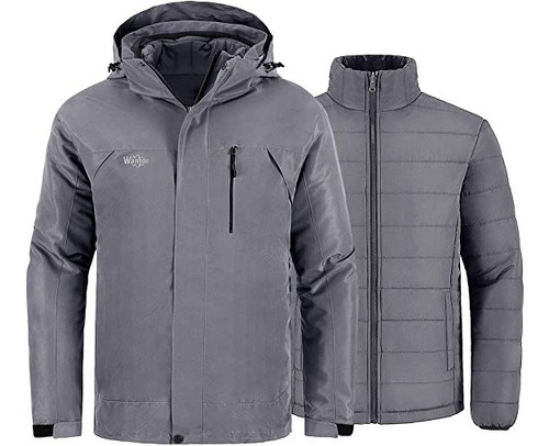 Parka 3 En 1 Chamarra Ski Frio Extremo Waterproof Nieve Puff