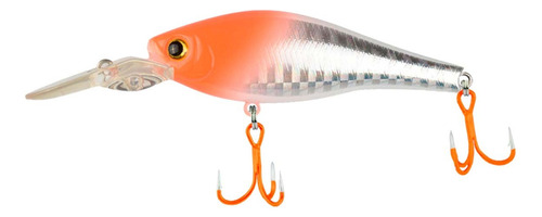 Isca Artificial Shugan Shad 75mm - Ikigai H024 Cor Cinza E Laranja