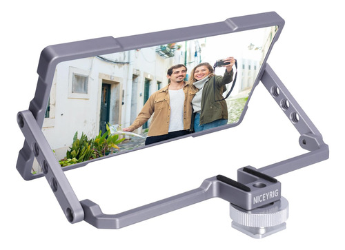 Niceyrig Pro Selfie Mirror Mount Vlog Vlogging Para iPhone Y