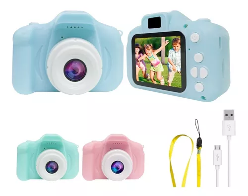 Camara Fotos Digitales Compacta Niños Gadnic Ck32 + Juegos Color Celeste