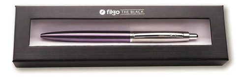 Boligrafo Filgo Jasper Lapicera Tipo Parker Con Caja Color De La Tinta Negro Color Del Exterior Metal Oro