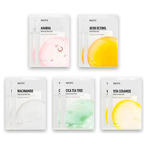 Nacific 10 Korean Face Mask Bundle Korean Skincare Facial Ma
