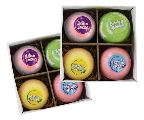 8pz Bombas Baño Bombatinas Aromáticas Efervescente Niños