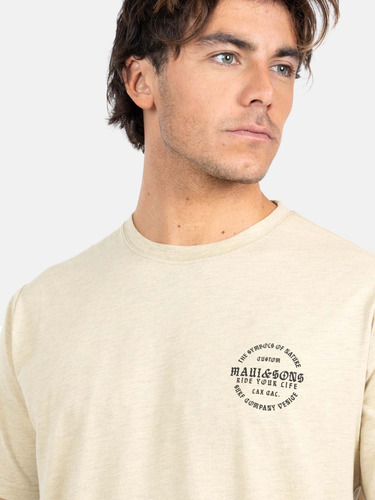 Polera Mc Starry Marrón Hombre Maui And Sons