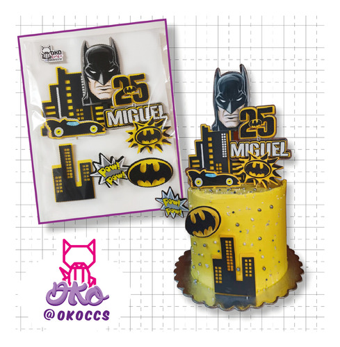 Toppers Para Torta De Batman