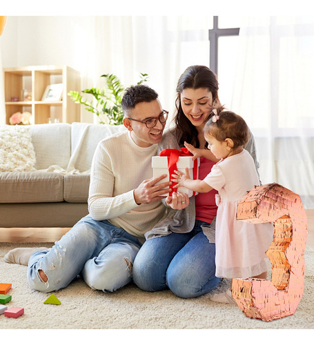 Fweaad Fc Piñata Con Números Hecha A Mano, Decoración 3d