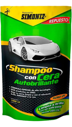 Repuesto Shampoo Con Cera Autobrillante