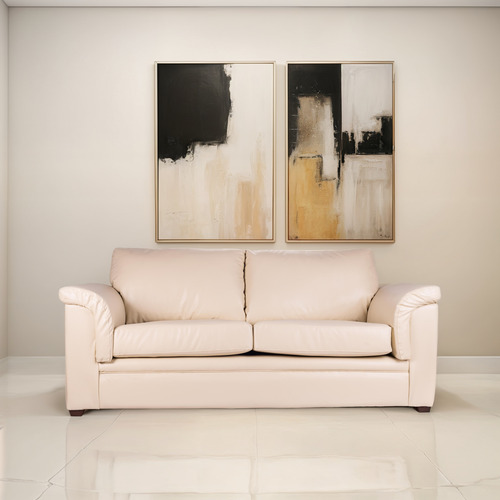 Sofa Ancona 3 Cuerpos Pu Grano - Latam Home