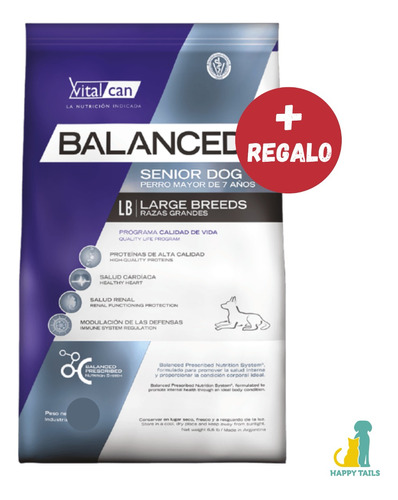 Vital Can Balanced Senior Large X 15 Kg + Envio Gratis Pais