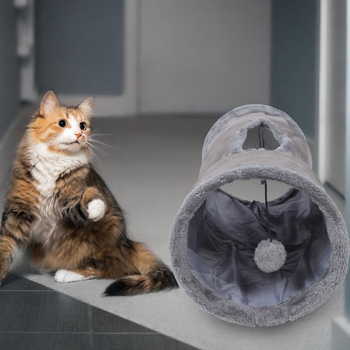 Túnel Para Gatos, Juguete Plegable, 1 Unidad, Divertido Tubo