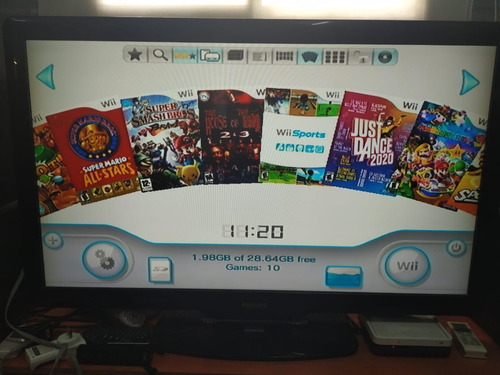 Wii Mini Flasheada En Caja Con 10 Juegos A Elección