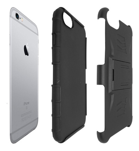 Imagen 5 de 7 de Funda Uso Rudo 3 En 1 Compatible Con iPhone 6 6s 7 8