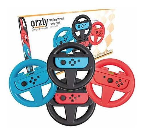 Accesorio De Volante Tricolor Compatible Con Joy-cons 4 Pzas