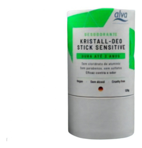 Kit 2x: Desodorante Stick Kristall Embalagem Bio Alva 120g