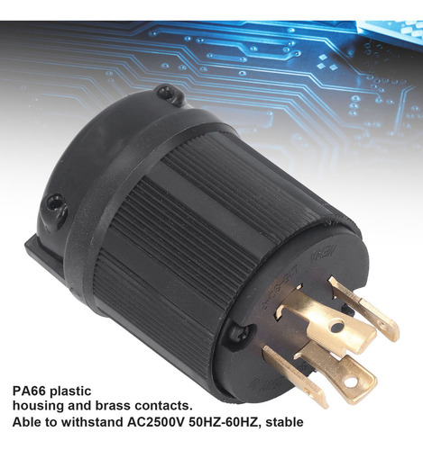 Adaptador De Enchufe De Bloqueo Estándar Estadounidense, 4 O