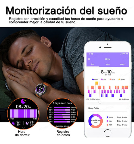 Reloj Inteligente 1.43 Hombre Bluetooth Llamada Deportiva