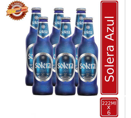 Cerveza Solera Azul X 6 - mL a $37