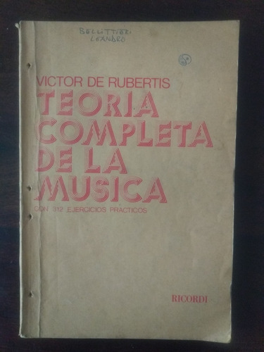 Victor De Rubertis Teoría Completa De La Música