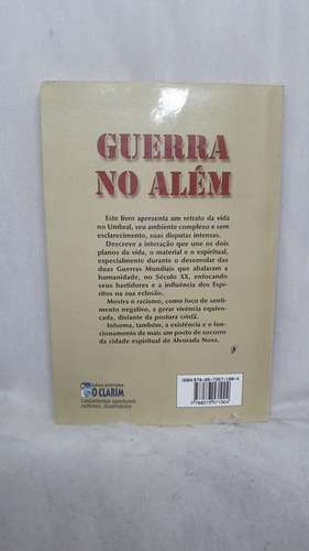 Livro Guerra No Além - Abel Glaser Por Cairbar Schutel - Editora O Clarim (Usado)
