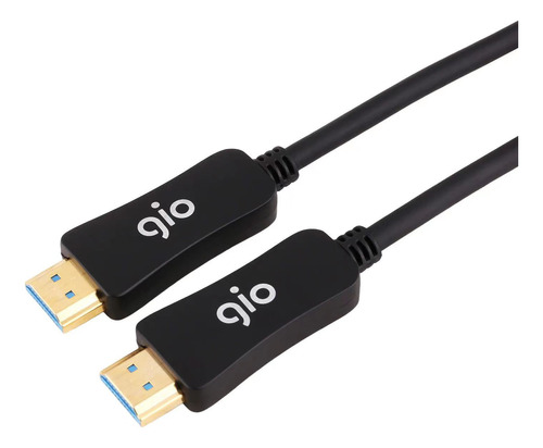 Gio Cable Hdmi Fibra Óptica 50 Metros 4k Blindado Uso Rudo