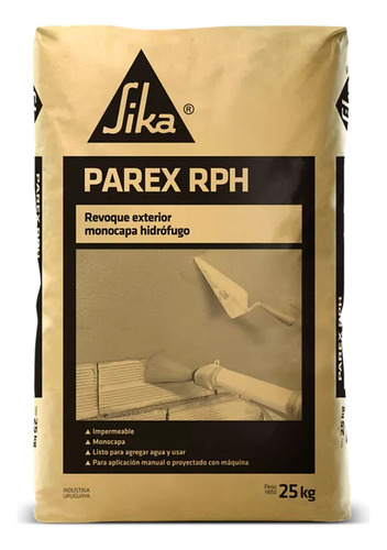 Revoque Exterior Parex Sika 3 En 1 Rph 25 Kg.ufa