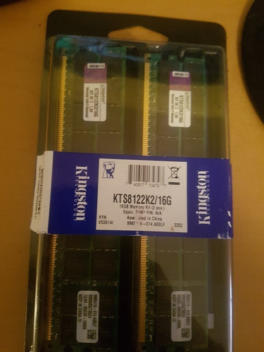 Imagen 2 de 2 de Memorias Ram 16gb Kingston