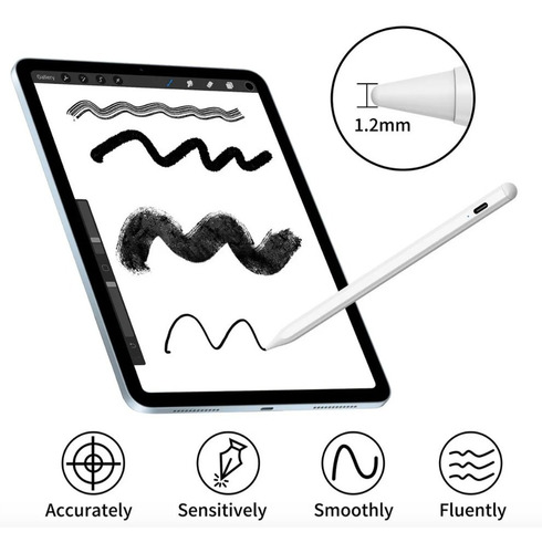 Imagem 6 de 6 de Caneta Pencil Ativa Universal Para Celular Ou Tablet