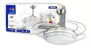 Ventilador De Techo Con Bocina Bluetooth Aspas Pegables C3s