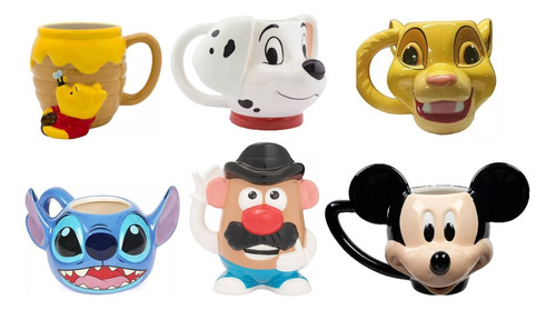 Tazas Personajes De  Disney Coleccionables 