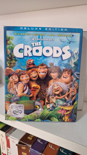 Blu-ray 3d + Blu-ray + Dvd -- Los Croods (Usado)