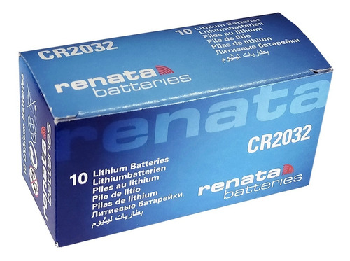 Imagen 2 de 7 de Caja 10 Pilas Batería Renata Cr2032 Suiza Control Auto Reloj