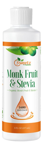 G-sweetz Monk Fruit & Stevia - Gotas Edulcorantes Liquidas 