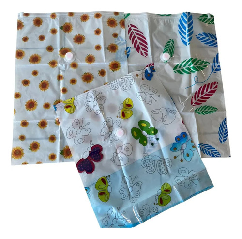 5 Bolsas De Ropa De Compresión Al Vacío 50×60cm Con Bomba