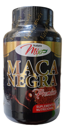 Maca Negra Premium 1 Tarro 100 Caps - Unidad a $450