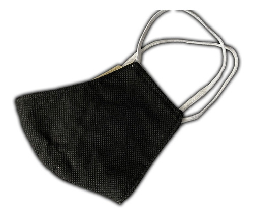 Cubreboca Negro Doble Capa Poliester Lavable (100 Piezas)