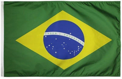 Bandeira Oficial Torcedor - 2 Panos 1,28 X 0,90 M Brasil