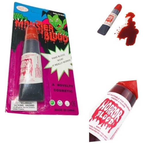 Set Maquillaje Halloween Pinturas - Sángrese Falsa
