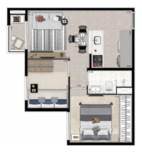 Imagem 23 de 23 de Apartamento À Venda Com 2 Dormitórios Próximo A Estação São Mateus - Tc956