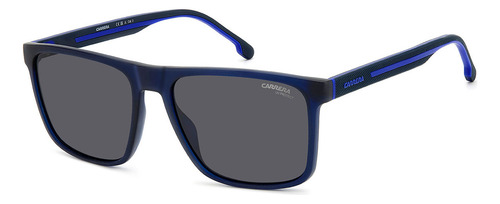 Gafas de sol Carrera 8064/s Fll-57, color azul, montura azul, color varilla, color azul, lente azul, color gris