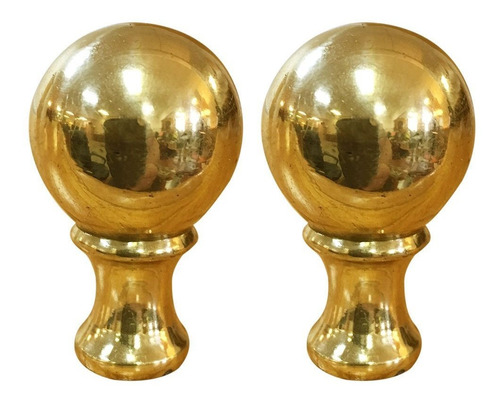 Royal Designs Lampara Bola Pequeña Para 2 Laton Pulido